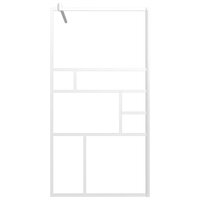 Inloopdouchewand 115x195 cm ESG-glas wit 3