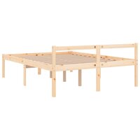 Seniorenbed massief grenenhout wit 120x190 cm 6