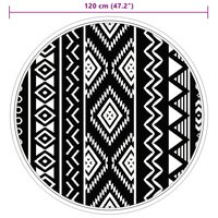 Buitenkleed ARAKIL &Oslash;120 cm polypropeen zwart 6