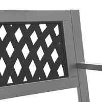 Tuinbank 120 cm staal zwart 7