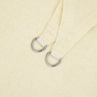 Zonnezeil 160 g/m&sup2; 3x4x4 m HDPE cr&egrave;mekleurig 5