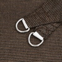 Zonnezeil 160 g/m&sup2; 2,5x2,5x3,5 m HDPE bruin 5