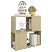 Boekenkast 60x24x63 cm bewerkt hout sonoma eikenkleurig 5