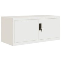 Archiefkast 90x40x240 cm staal wit 3