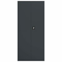 Archiefkast 90x40x240 cm staal antracietkleurig 8