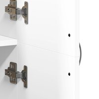 Archiefkast 60x32x153 cm bewerkt hout wit 8