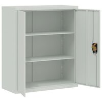Archiefkast 90x40x105 cm staal lichtgrijs 4