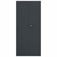 Archiefkast 90x40x200 cm staal antracietkleurig 3