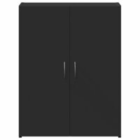 Archiefkast 60x32x77,5 cm bewerkt hout zwart 4