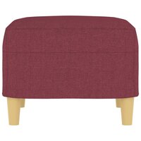 Voetenbank 60x50x41 cm stof wijnrood 4