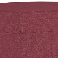 Voetenbank 60x50x41 cm stof wijnrood 5