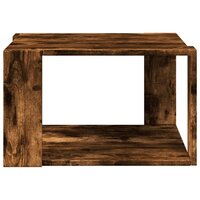 Salontafel 51,5x51,5x30 cm bewerkt hout gerookt eikenkleurig 4