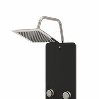 Douchepaneel 25x47,5x130 cm glas zwart  3