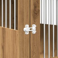 Hondenbench 64,5x80x71 cm bewerkt hout artisanaal eikenkleur 9