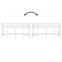 Kinderhoogslaper met ladder 90x190 cm massief grenenhout 8