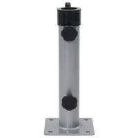 Parasolvoet voor &Oslash;38/48 mm stok staal zilverkleurig 2