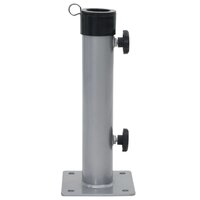 Parasolvoet voor &Oslash;38/48 mm stok staal zilverkleurig 3
