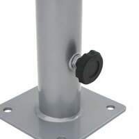 Parasolvoet voor &Oslash;38/48 mm stok staal zilverkleurig 5