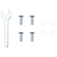 Parasolvoet voor &Oslash;38/48 mm stok staal zilverkleurig 6