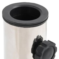 Parasolvoet voor &Oslash;38/48 mm stok staal zilverkleurig 4