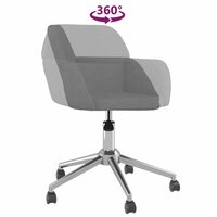 Kantoorstoel draaibaar stof lichtgrijs 6