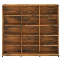 Cd-kast 102x23x89,5 cm bewerkt hout gerookt eikenkleurig 4