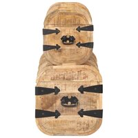 Opbergkisten 2 st massief mangohout  3