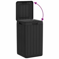 Tuinafvalbak 38x38x65 cm polypropeen antracietkleurig 7