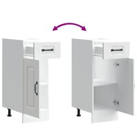 Keuken onderkast Kalmar bewerkt hout wit 8