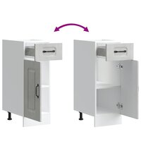 Keuken onderkast Kalmar bewerkt hout betongrijs 8