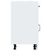 Keuken onderkast Lucca bewerkt hout wit 6