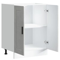 Keuken onderkast &quot;Porto&quot; bewerkt hout betongrijs 5