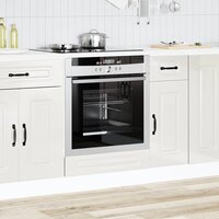 Ovenkast Kalmar bewerkt hout hoogglans wit 3