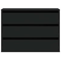 Ladekast 80x41x58 cm bewerkt hout zwart 4