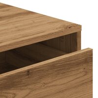 Ladekast 80x41x58 cm bewerkt hout artisanaal eikenkleurig 8
