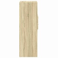 Hoge kast 30x42,5x124 cm bewerkt hout sonoma eikenkleurig 5