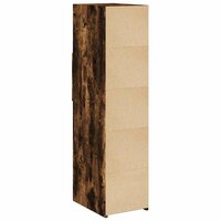 Hoge kast 30x42,5x124 cm bewerkt hout gerookt eikenkleurig 6