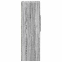 Hoge kast 30x42,5x124 cm bewerkt hout grijs sonoma eikenkleur 5