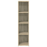 Hoge kast 30x41x124 cm bewerkt hout sonoma eikenkleurig 4