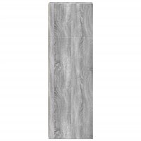 Hoge kast 30x41x124 cm bewerkt hout grijs sonoma eikenkleurig 5