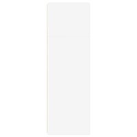 Hoge kast 40x41x124 cm bewerkt hout wit 5