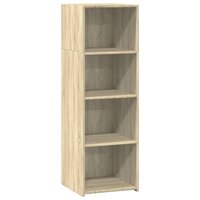 Hoge kast 40x41x124 cm bewerkt hout sonoma eikenkleurig 2