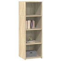 Hoge kast 40x41x124 cm bewerkt hout sonoma eikenkleurig 3