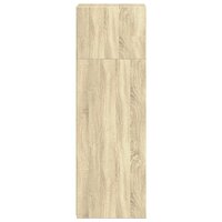 Hoge kast 40x41x124 cm bewerkt hout sonoma eikenkleurig 5