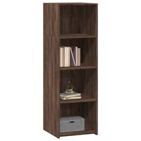 Hoge kast 40x41x124 cm bewerkt hout bruin eikenkleur 3
