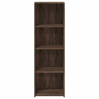 Hoge kast 40x41x124 cm bewerkt hout bruin eikenkleur 4