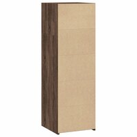 Hoge kast 40x41x124 cm bewerkt hout bruin eikenkleur 6