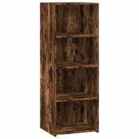 Hoge kast 45x41x124 cm bewerkt hout gerookt eikenkleurig 2
