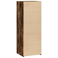 Hoge kast 45x41x124 cm bewerkt hout gerookt eikenkleurig 6