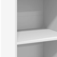 Hoge kast 50x41x124 cm bewerkt hout wit 7